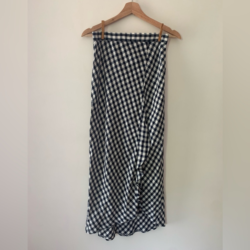 Maje Vichy Midi Skirt size 1
